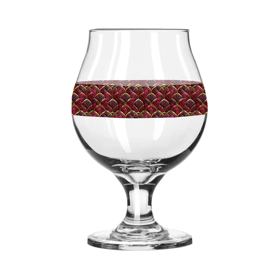 Crimson Jewels Belgian Beer Glass| Signature Design