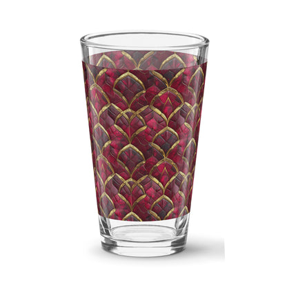 Crimson Jewels Pint Beer Glass | Signature Design