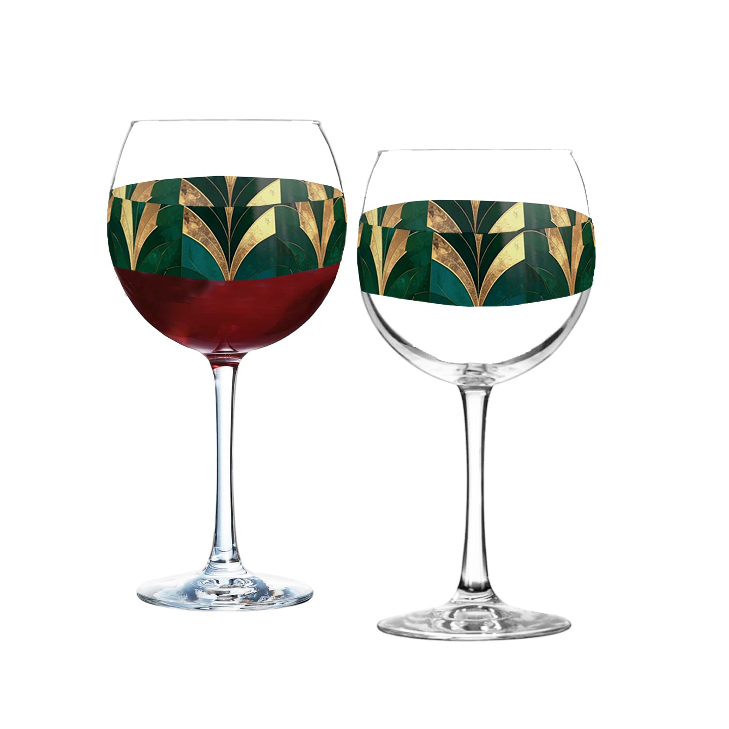 Patina Balloon Wine Glass | Emerald Royale Statement