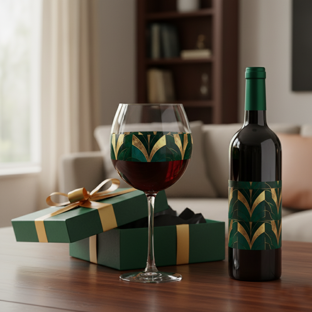 Patina Balloon Wine Glass | Emerald Royale Statement