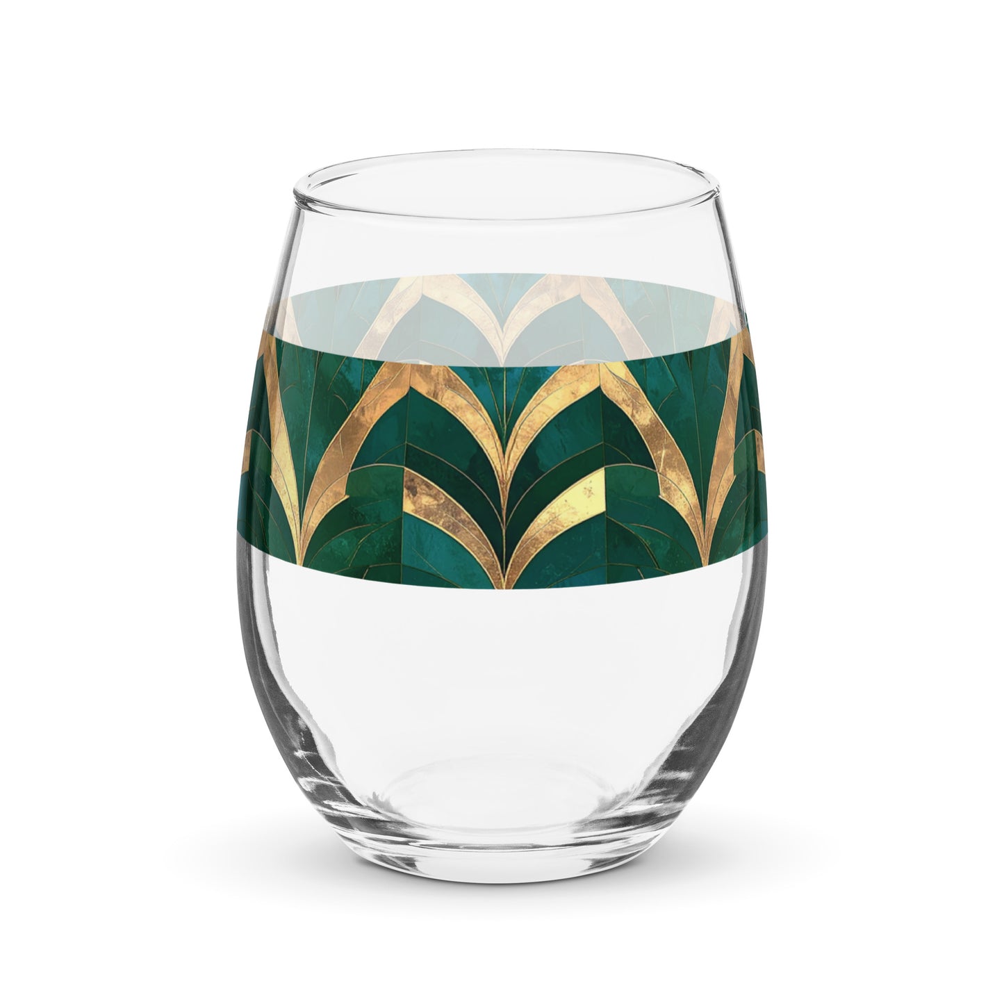Emerald Royale Stemless Wine Glass | Luxe Aesthetic