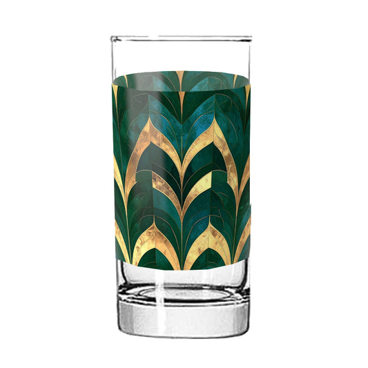 Exclusive Gilded Finish | Emerald Royale Highball Glass