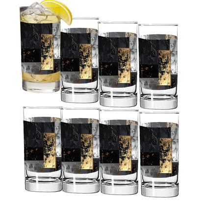Fresco Fragments Highball Glass | Signature Design