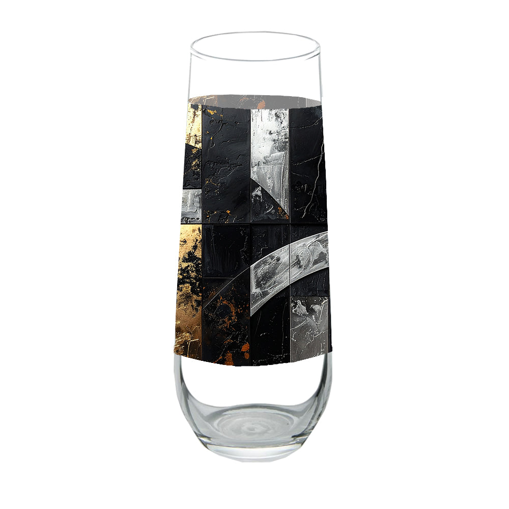 Fresco Fragments Stemless Wine Glass | Sophisticated Charm