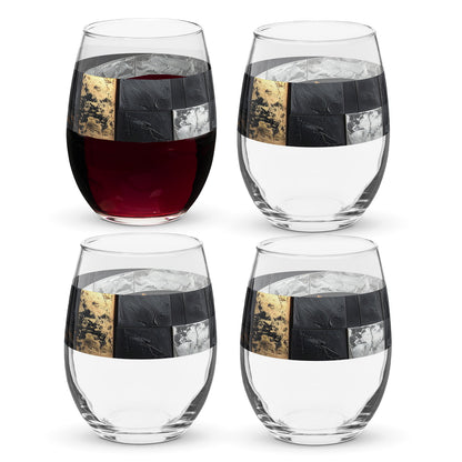 Fresco Fragments Stemless Wine Glass
