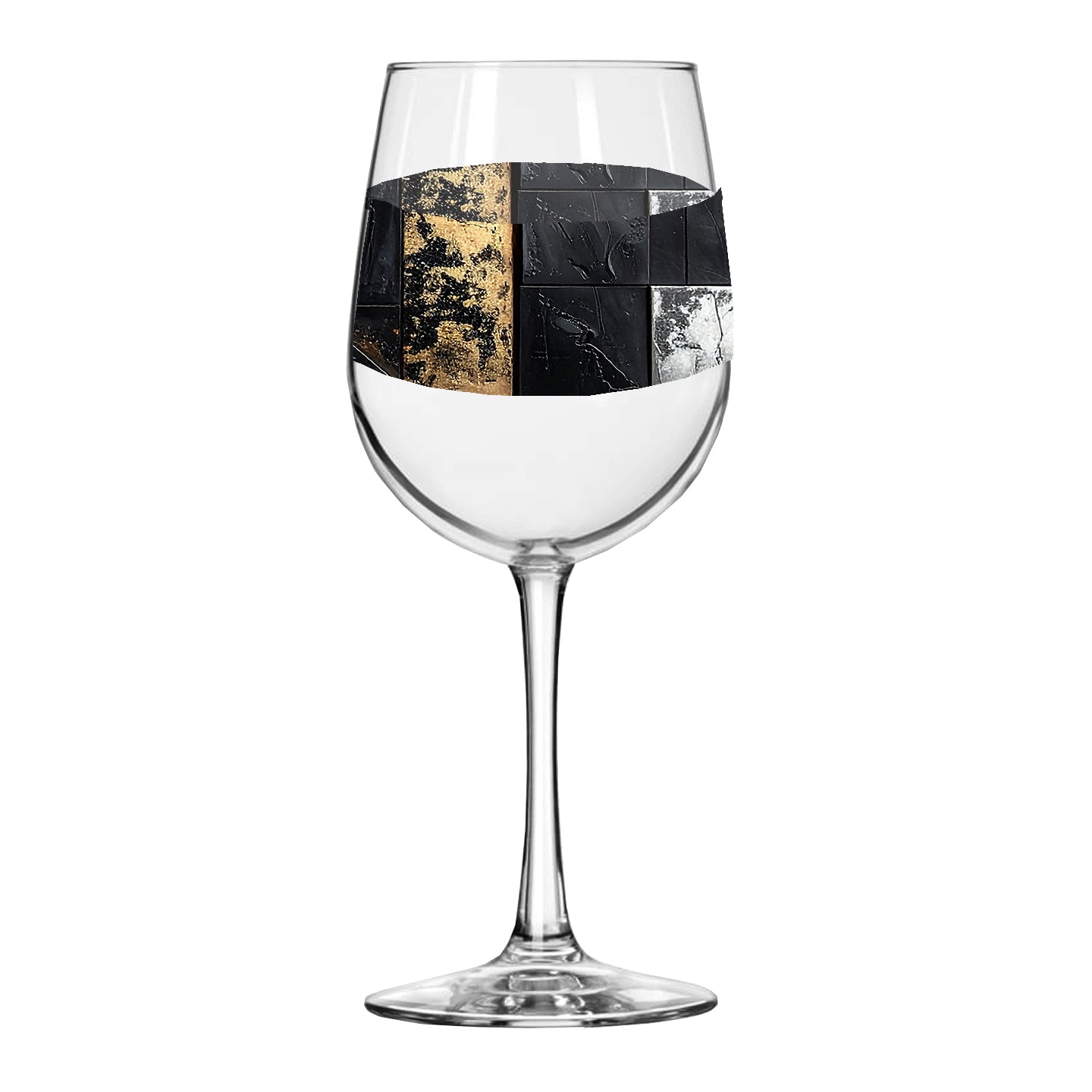 Fresco Fragments Tall Wine Glass | Aged Icon Design