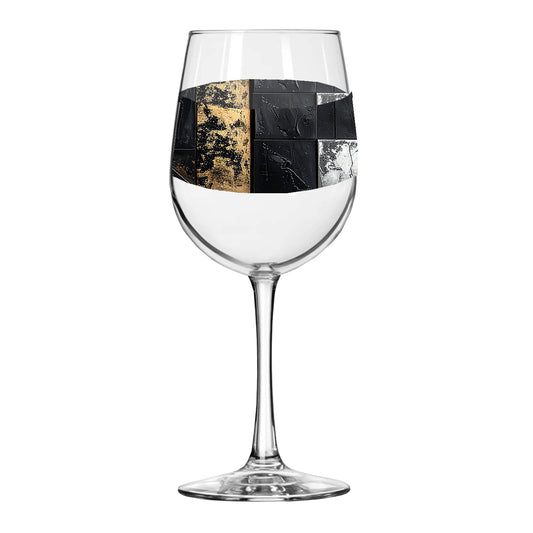 Fresco Fragments Tall Wine Glass | Aged Icon Design