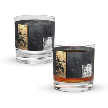 Fresco Fragments Rocks Glass | Signature Design