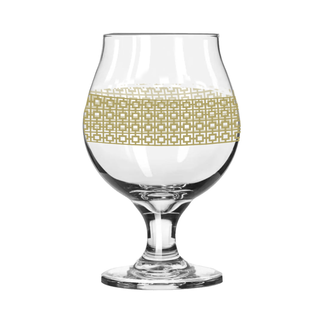 Luxe Gold Belgian Beer Glass | Signature Design