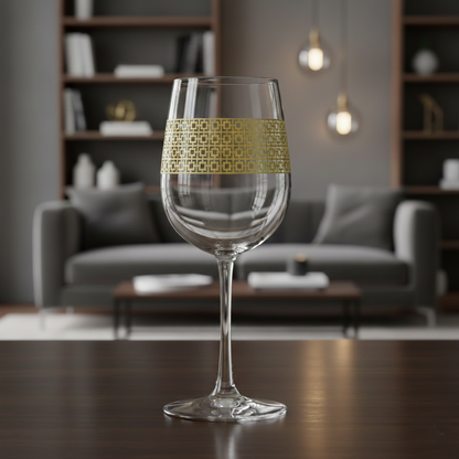 Luxe Gold Tall Wine Glass | Signature Design