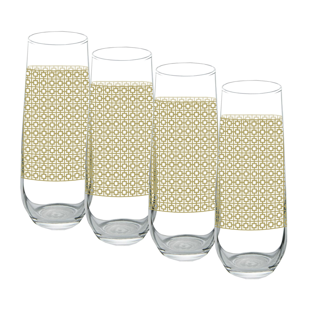 Luxe Gold Stemless Champagne Flute | Signature Design