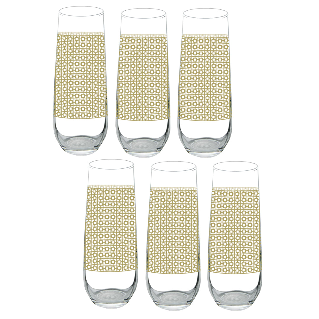Luxe Gold Stemless Champagne Flute | Signature Design