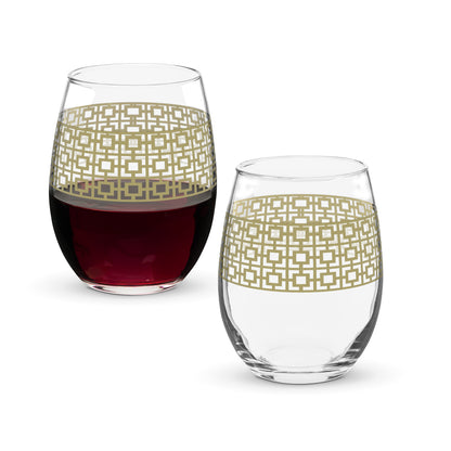 Luxe Gold Stemless Wine Glass | Signature Design