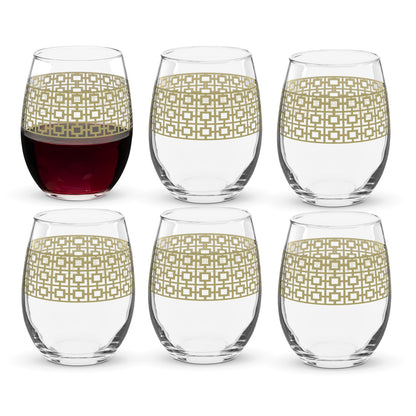 Luxe Gold Stemless Wine Glass | Signature Design