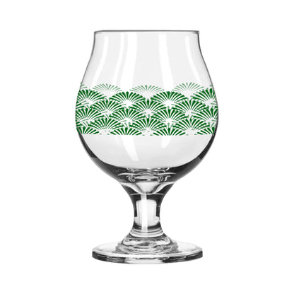 Green Deco Belgian Beer Glass | | Signature Design