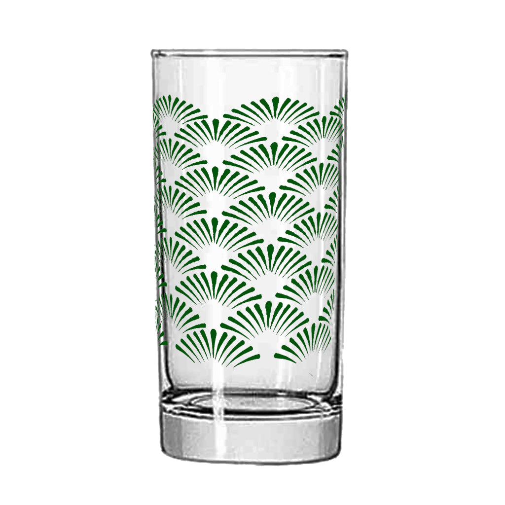 Green Deco Highball Glass | Signature Design
