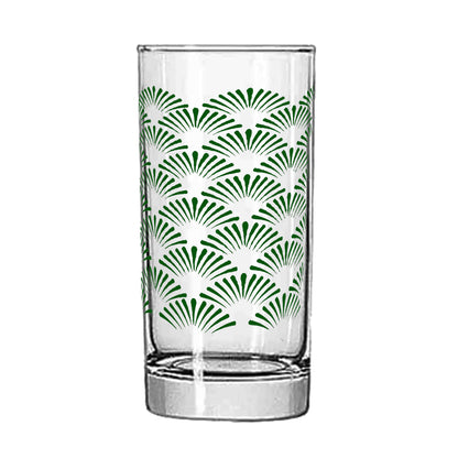 Green Deco Highball Glass | Signature Design