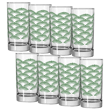 Green Deco Highball Glass | Signature Design