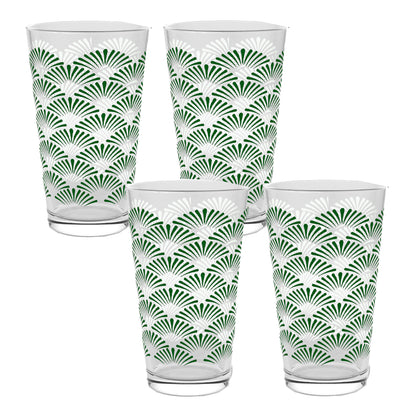 Green Deco Pint Beer Glass | Signature Design
