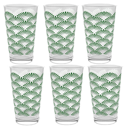 Green Deco Pint Beer Glass | Signature Design