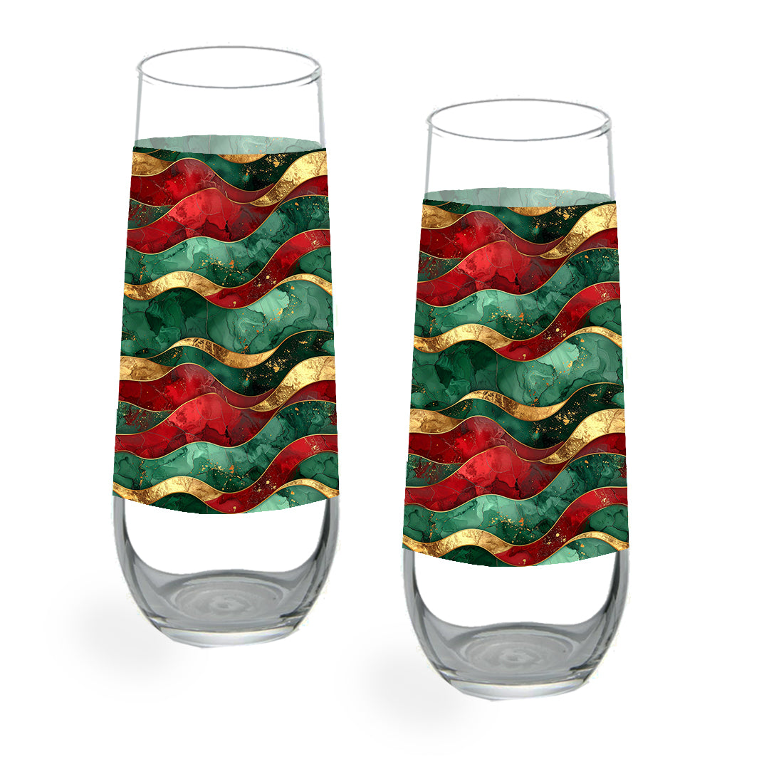 Luxe Champagne Flute | Royal Flux Flowing Colors