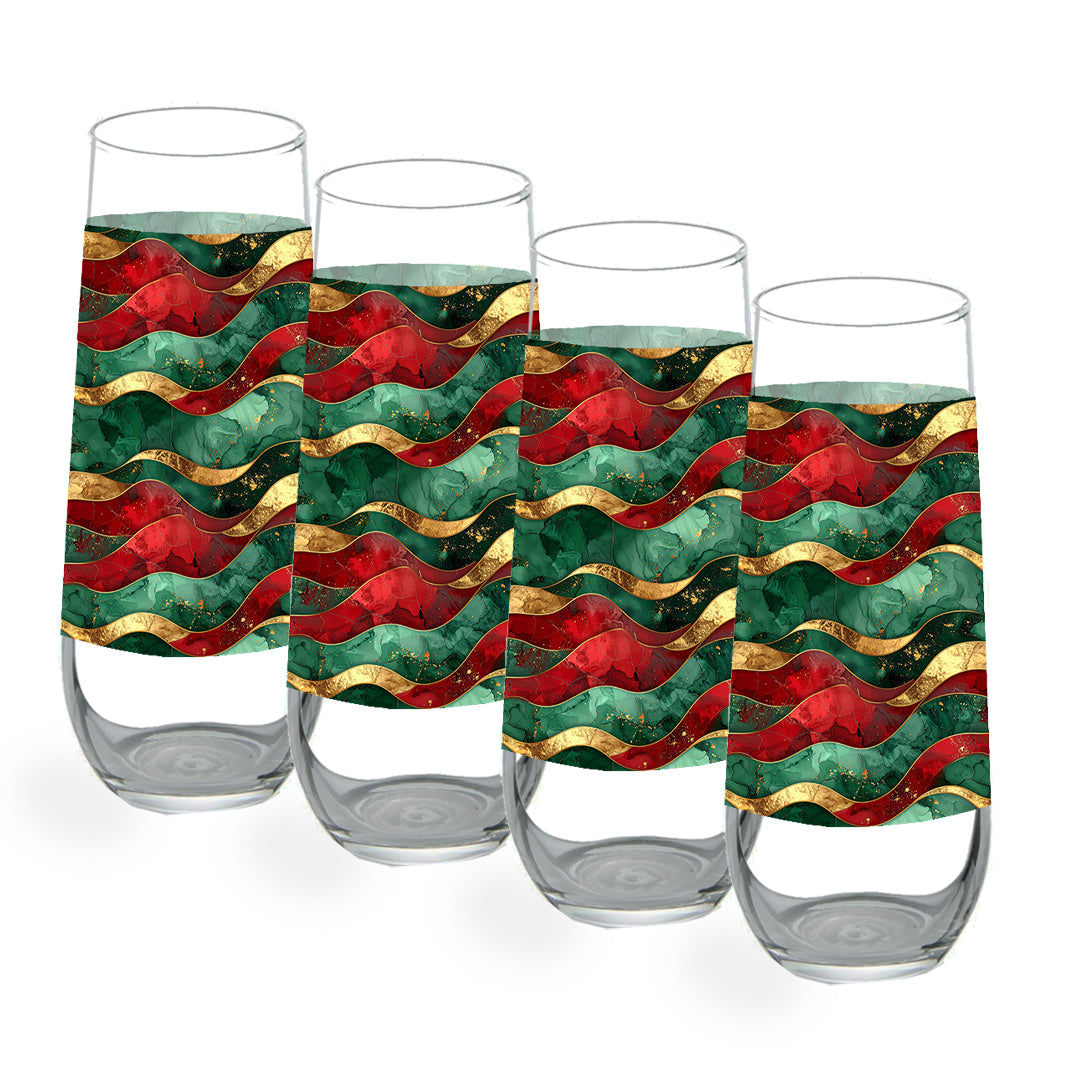 Luxe Champagne Flute | Royal Flux Flowing Colors