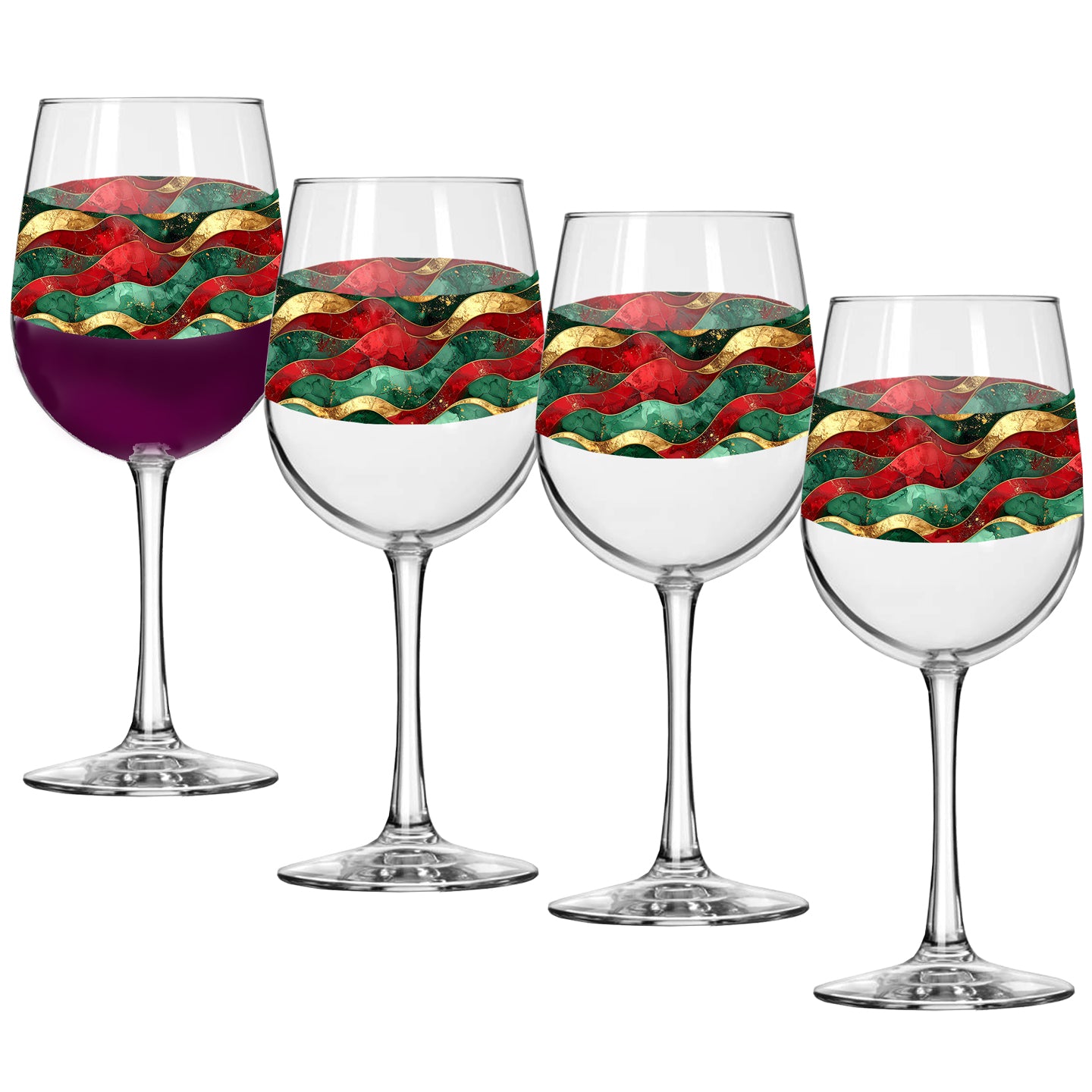 Royal Flux Tall Wine Glass | Luxe Festive Statement