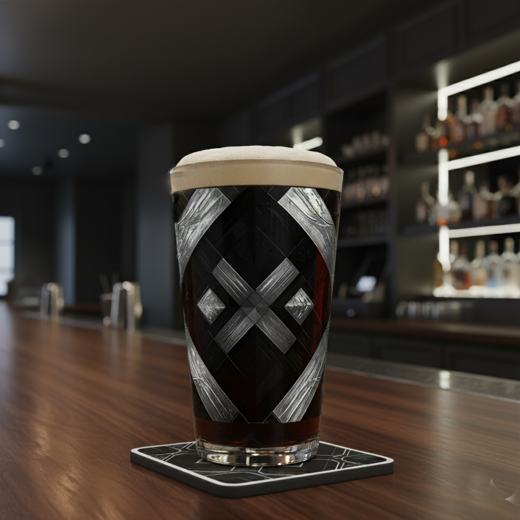 Palazzo Tiles Pint Beer Glass | Exclusive Tilework Style