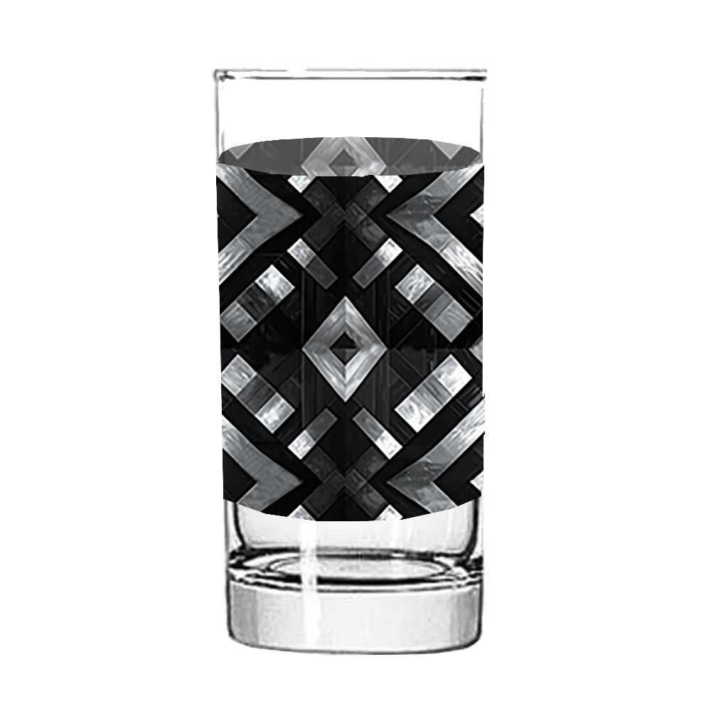 Palazzo Tiles Highball Glass | Timeless Geometric Finish