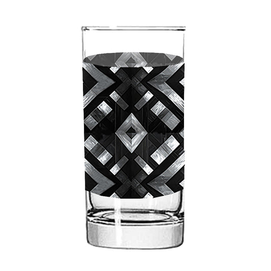 Palazzo Tiles Highball Glass | Timeless Geometric Finish