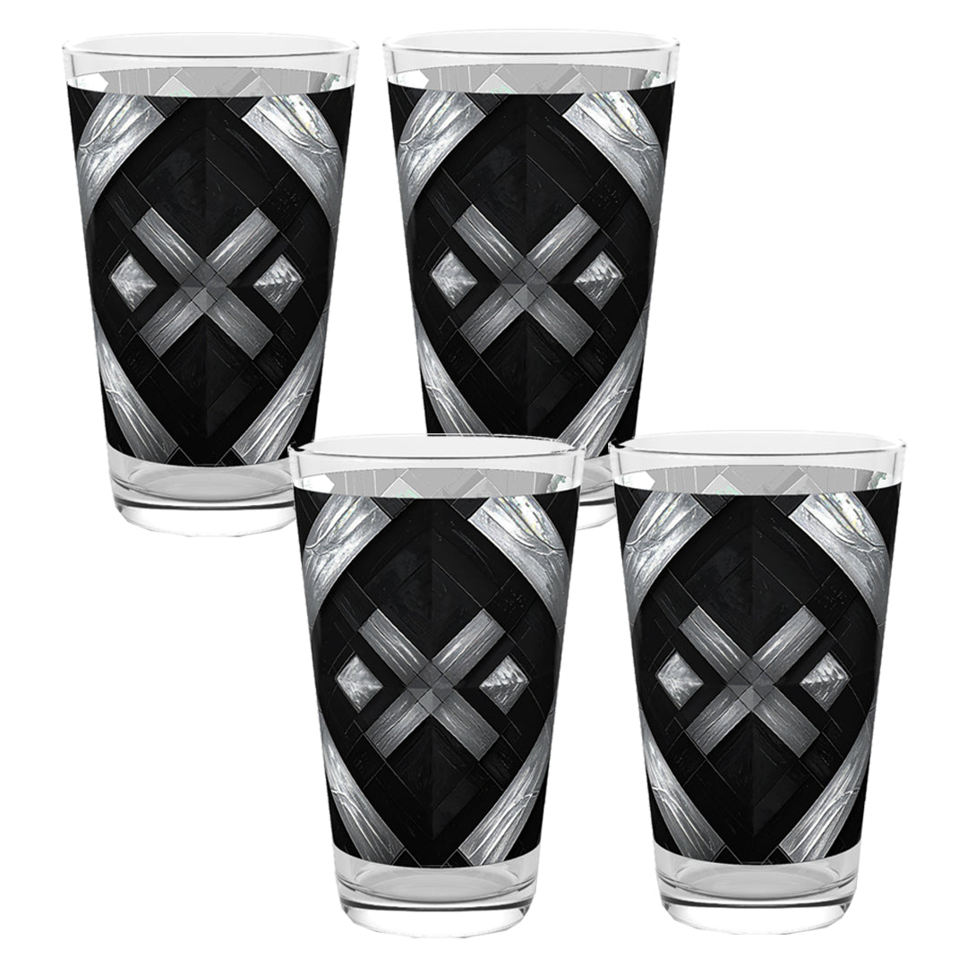 Palazzo Tiles Pint Beer Glass | Exclusive Tilework Style