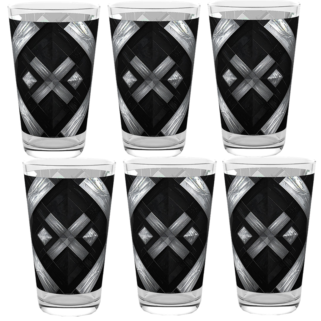 Palazzo Tiles Pint Beer Glass | Exclusive Tilework Style