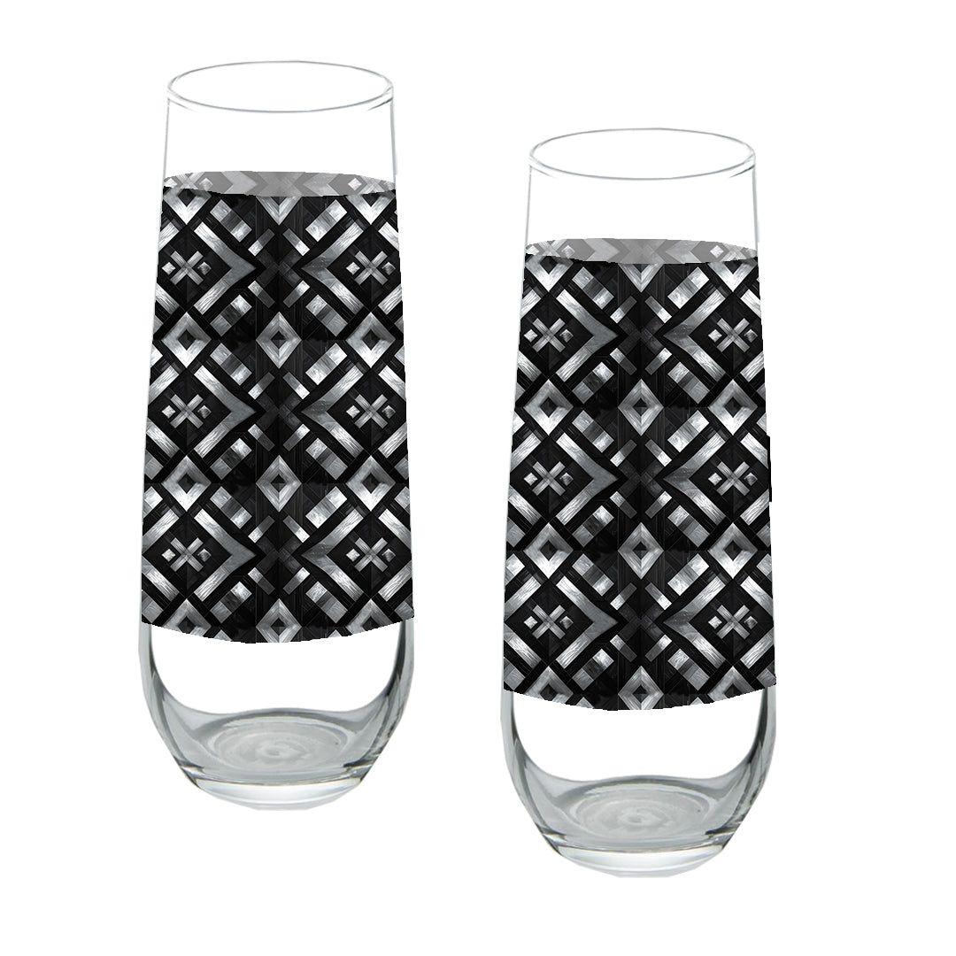 Geometric Stemless Champagne Flute | Palazzo Tiles Design