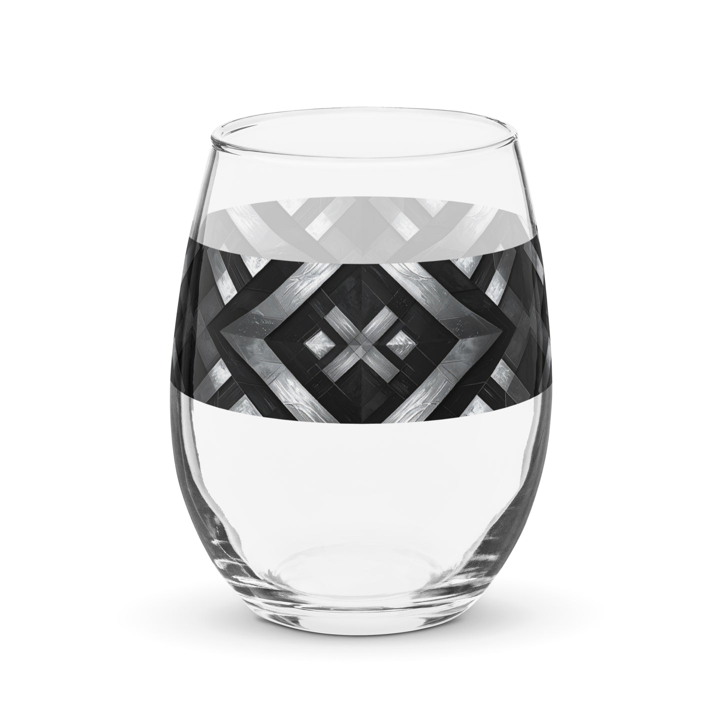 Palazzo Tiles Stemless Wine Glass | Refined & Elegant Style