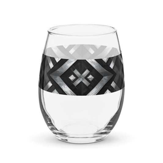 Palazzo Tiles Stemless Wine Glass | Refined & Elegant Style