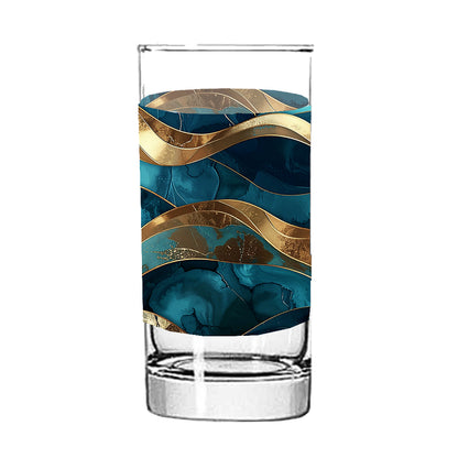 Opulent Teal Highball Glass | Signature Design