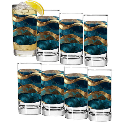 Opulent Teal Highball Glass | Signature Design