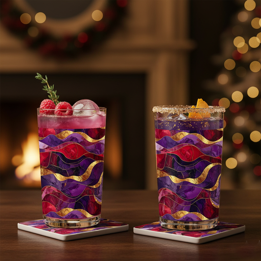 Holiday Rhapsody Highball Glass | Signature Festive Design