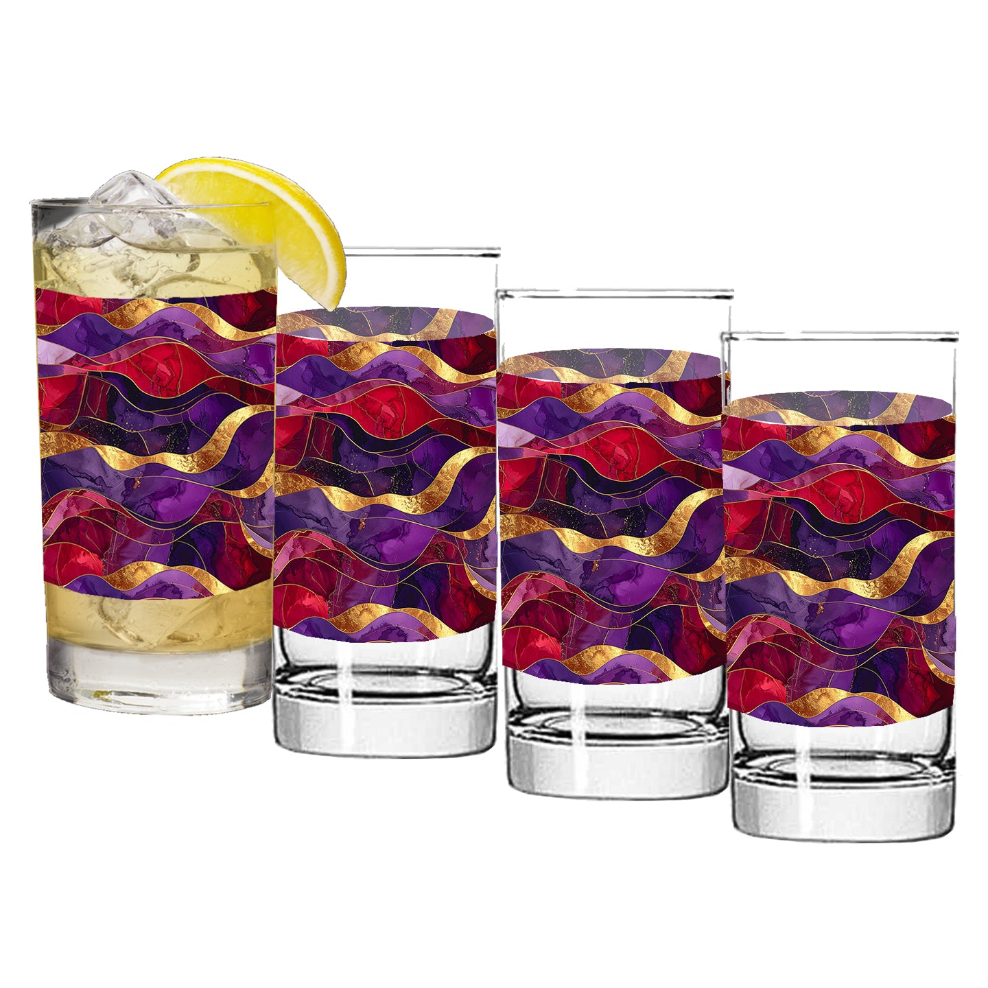 Holiday Rhapsody Highball Glass | Signature Festive Design