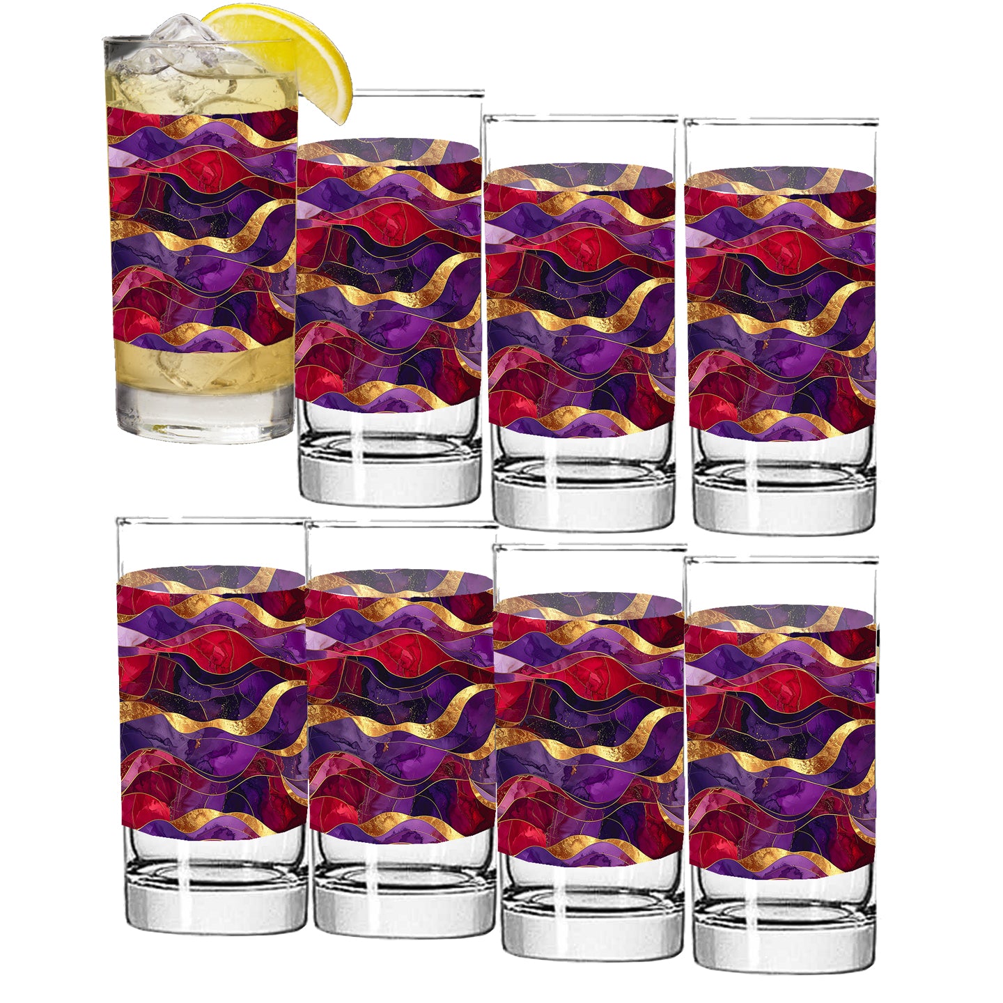 Holiday Rhapsody Highball Glass | Signature Festive Design
