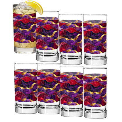 Fluid Marble Highball Glass | Signature Design