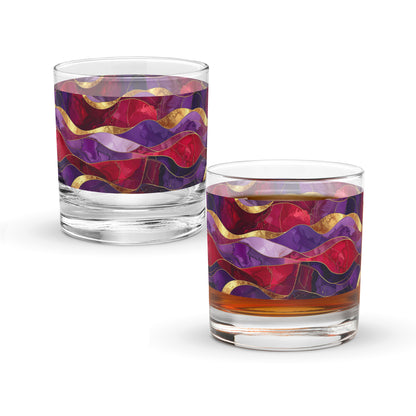 Fluid Marble Rocks Glass | Signature Design