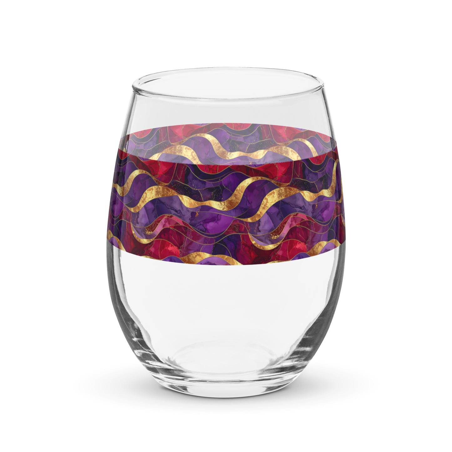 Holiday Rhapsody Stemless Wine Glass | Modern Statement