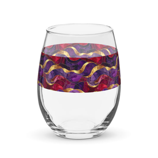 Holiday Rhapsody Stemless Wine Glass | Modern Statement