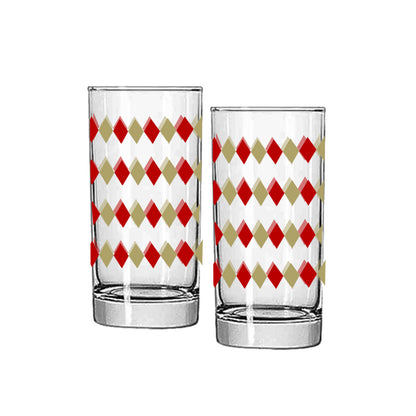 Ruby and Gold Highball Glass | Signature Design
