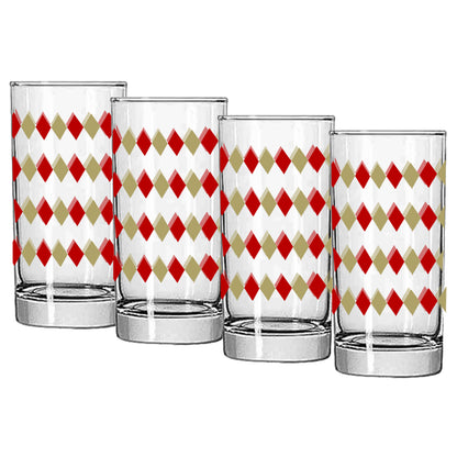 Ruby and Gold Highball Glass | Signature Design