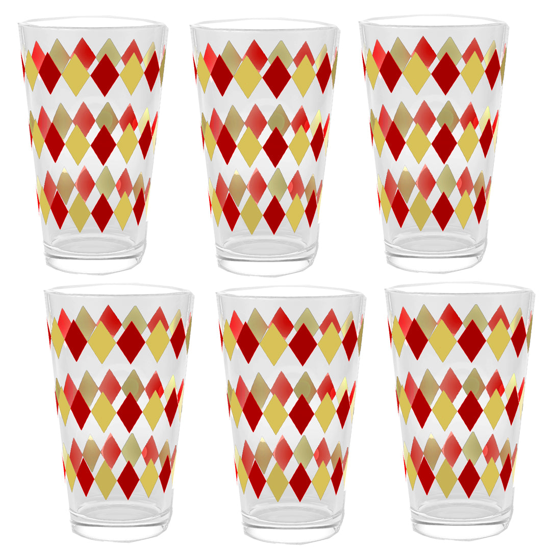 Ruby and Gold Pint Beer Glass | Signature Design