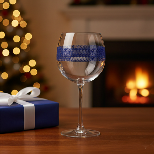 Sapphire Deco Balloon Wine Glass | Signature Design
