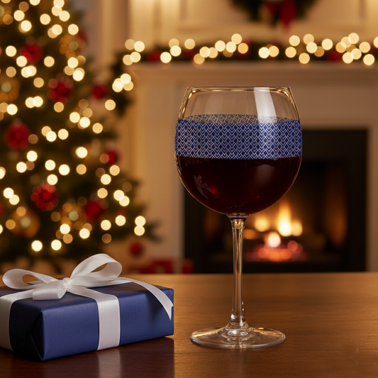 Sapphire Deco Balloon Wine Glass | Signature Design