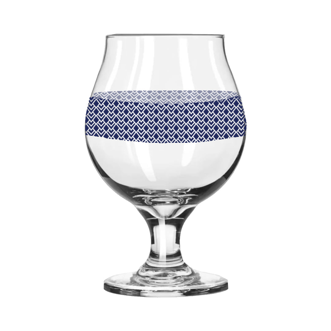Sapphire Deco Belgian Beer Glass | Signature Design